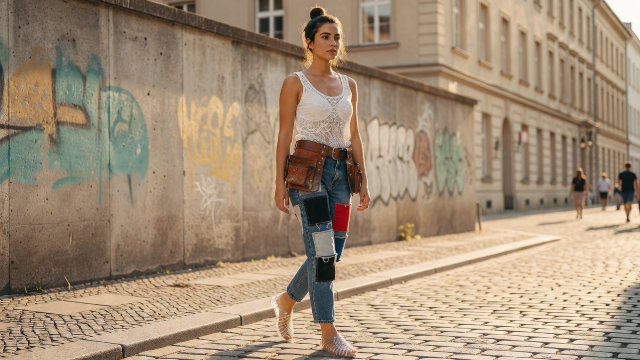 Carpenter Belts, Jelly Flats & Statement Denim: Chaotisch-cool