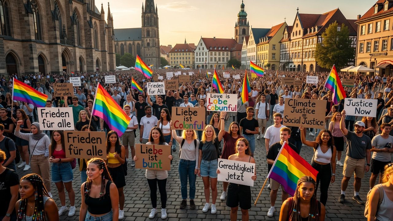 30.000 auf der Straße: Warum Erfurt gegen die AfD protestiert