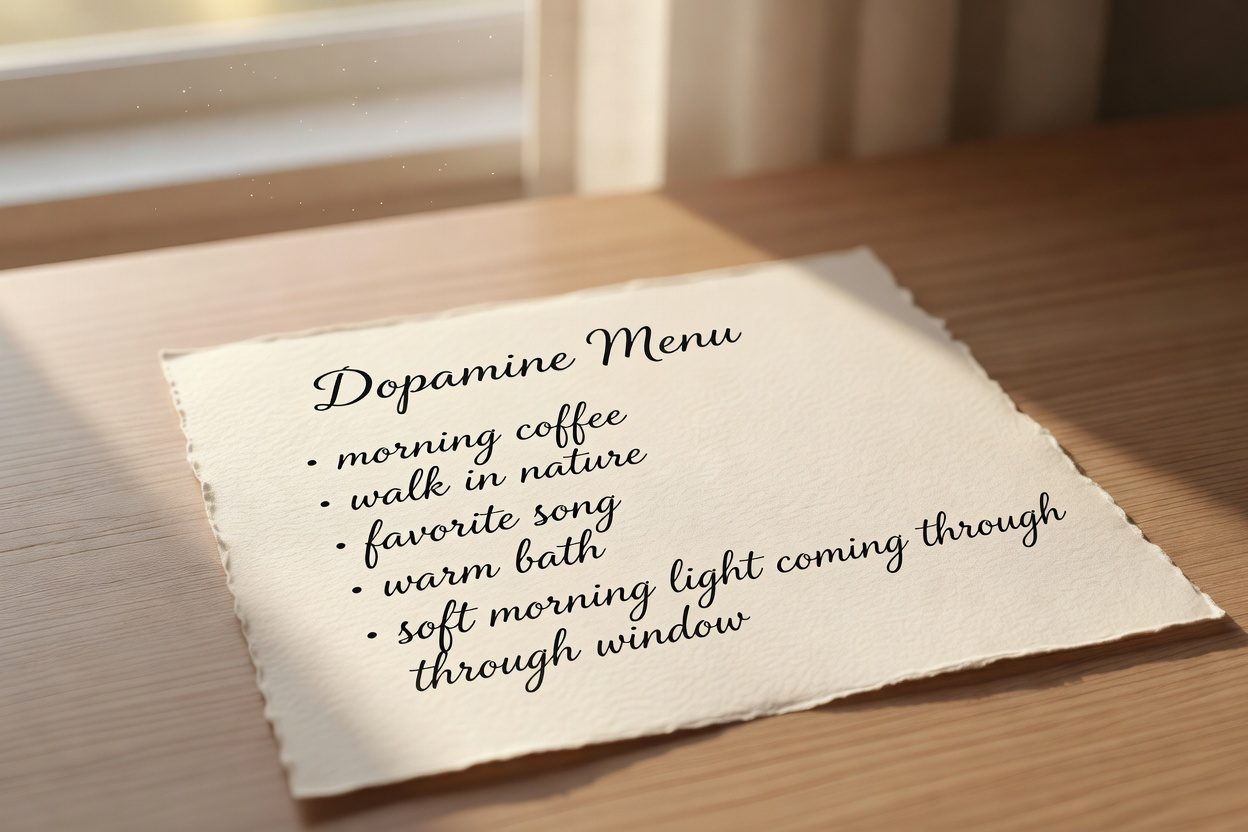 Dopamine Menu: So hackst du dir täglich echte Freude